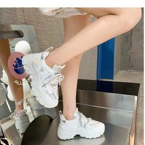 women's autumn new lace-up colorblock sports